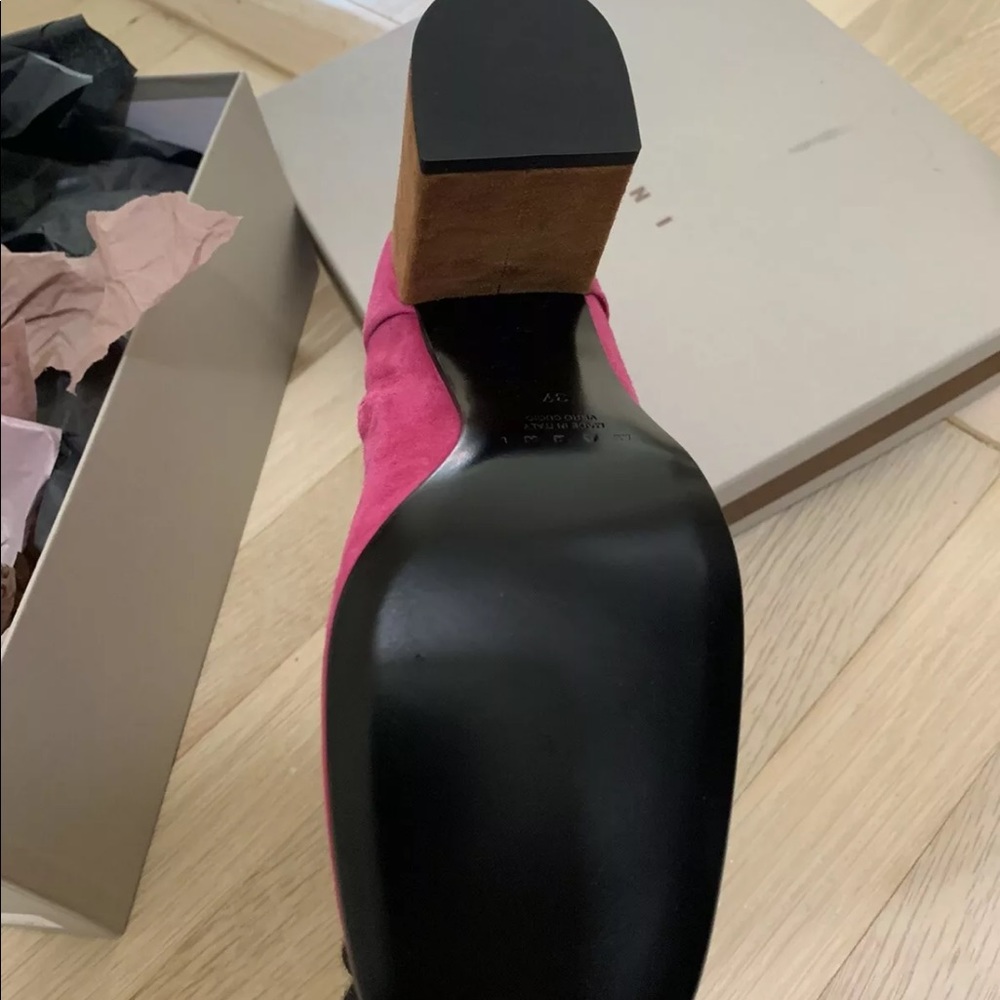 Marni ankle boots- New in box- fuschia//brown - Picture 5 of 5